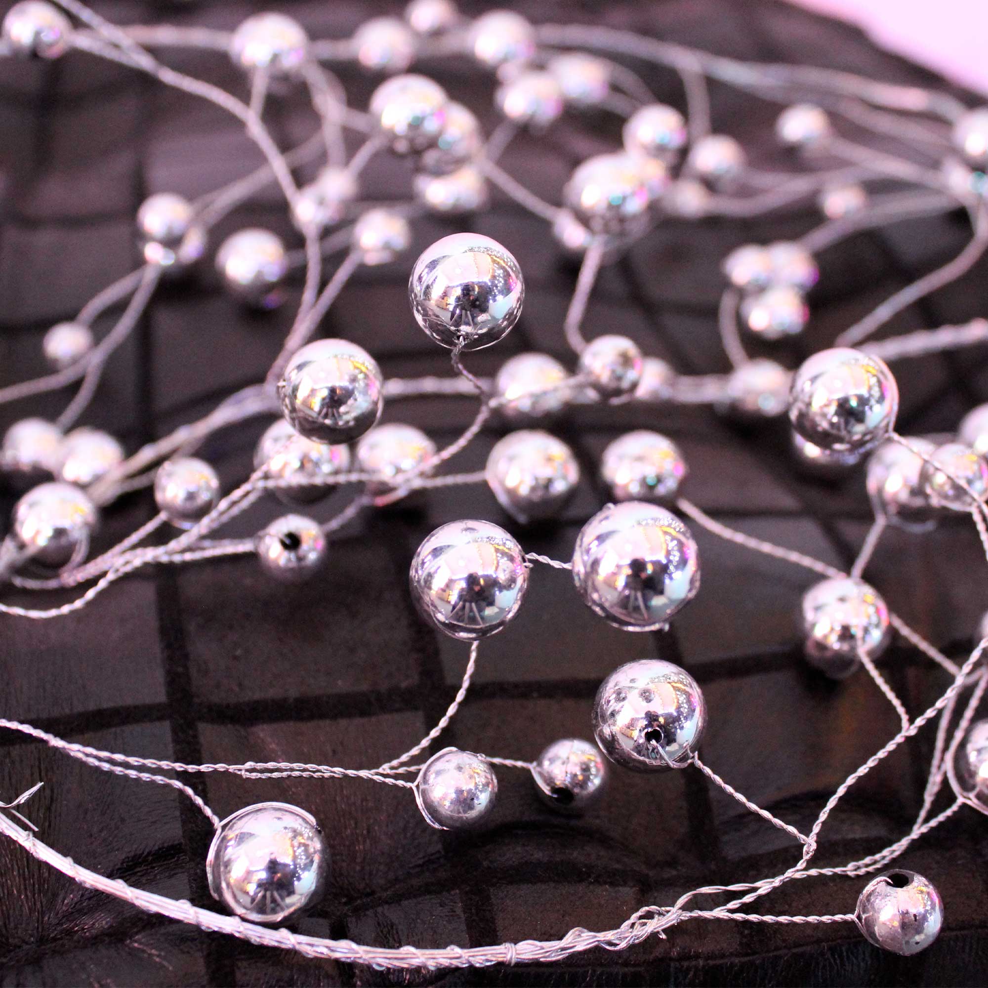 Guirlande décoratives perles Brillantes